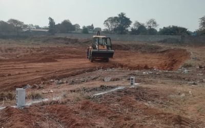 Progress on construction of sports center in Zambia